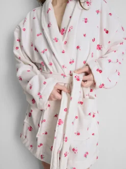 Albornoz tipo spa estampado