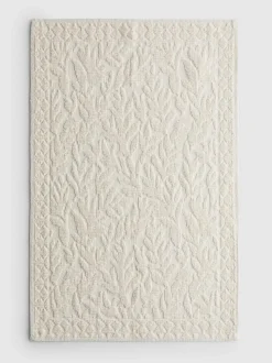 Alfombrilla de baño con hojas