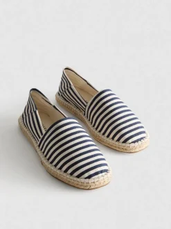 Alpargatas a rayas sin cordones