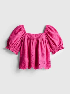 1,5-8 años | Blusa bordada con flores