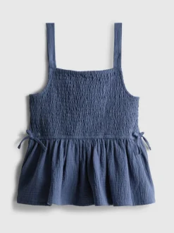 7-15 años | Blusa fruncida con lazo