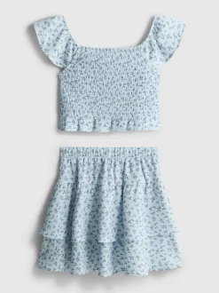 7-15 años | Blusa y falda de volantes
