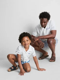 1,5-7 años | Camisa con peces bordados