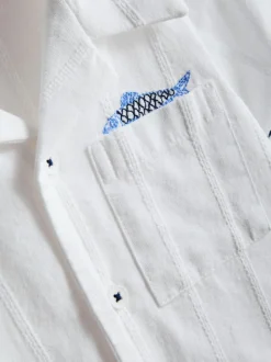 1,5-7 años | Camisa con peces bordados