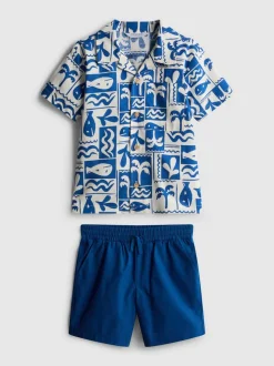 1,5-8 años | Camisa y pantalones cortos de algodón