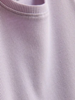 1,5-8 años | Camiseta acanalada con ribete ondulado
