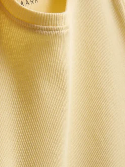 1,5-8 años | Camiseta acanalada con ribete ondulado