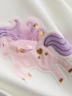 1,5-8 años | Camiseta con unicornio y falda tutú