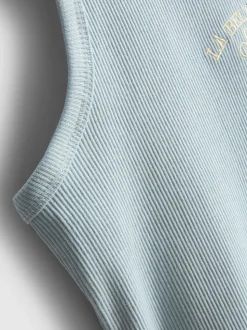 7-15 años | Camiseta sin mangas acanalada