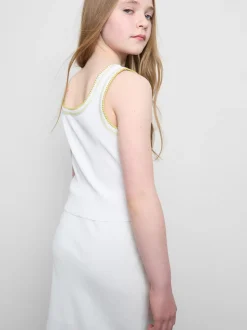 7-15 años | Camiseta sin mangas con pespuntes