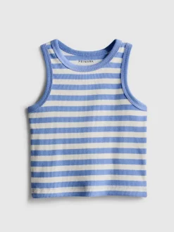 1,5-8 años | Camiseta sin mangas de canalé