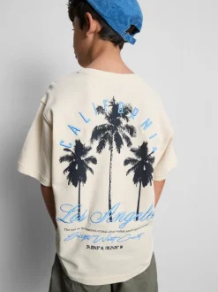 7-15 años | Camiseta texturizada con palmeras