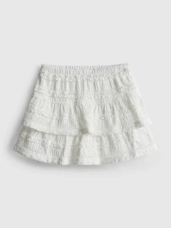 1,5-9 años | Falda-pantalón corta a capas con encaje