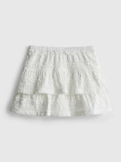 1,5-9 años | Falda-pantalón corta a capas con encaje