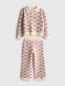 1-9 años | Jersey floral y pantalones de punto
