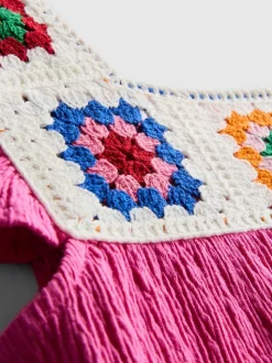 1,5-8 años | Mono de crochet fruncido