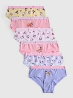 3-15 años | Pack de 6 braguitas bajas de Hello Kitty