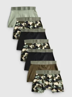 2-15 años | Pack de 7 calzoncillos de camuflaje