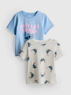 1-9 años | Pack de 2 camisetas de Stitch de Disney