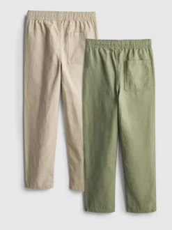 7-15 años | Pack de 2 pantalones de algodón puro