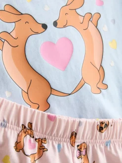 1,5-8 años | Pack de 2 pijamas cortos con perritos
