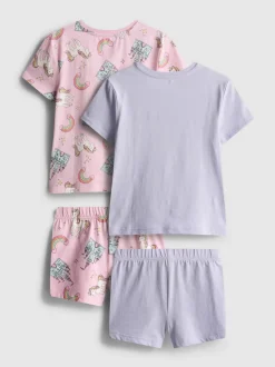 1,5-8 años | Pack de 2 pijamas cortos con unicornios