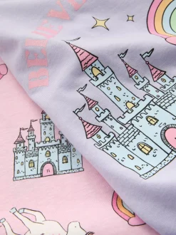 1,5-8 años | Pack de 2 pijamas cortos con unicornios