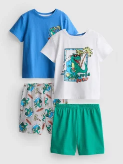 1,5-8 años | Pack de 2 pijamas cortos de dinosaurios