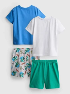 1,5-8 años | Pack de 2 pijamas cortos de dinosaurios