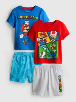 1,5-10 años | Pack de 2 pijamas cortos de Super Mario