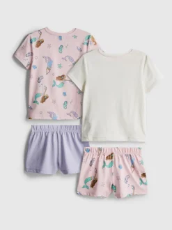 1,5-8 años | Pack de 2 pijamas cortos de sirenas
