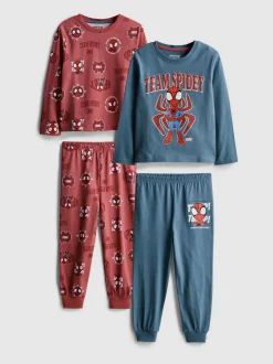 1-9 años | Pack de 2 pijamas de Spider-Man de Marvel