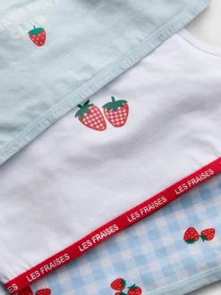 6-15 años | Pack de 3 tops cortos con fresas