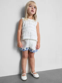 1,5-9 años | Pantalones cortos vaqueros bordados