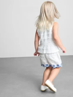 1,5-9 años | Pantalones cortos vaqueros bordados