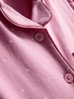 1-15 años | Pijama con camisa de lunares