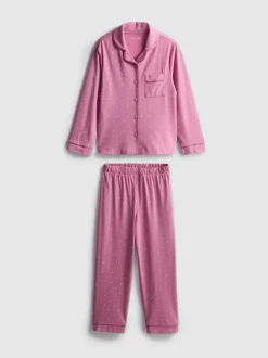 1-15 años | Pijama con camisa de lunares
