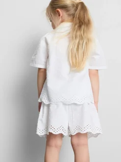 1,5-8 años | Pijama corto con camisa de lunares