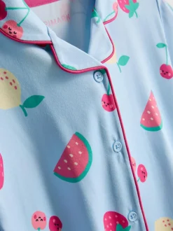 1,5-8 años | Pijama corto con camisa y frutas