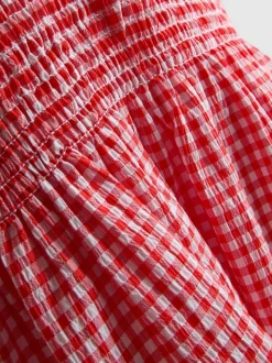 7-15 años | Set de blusa y falda a cuadros vichy