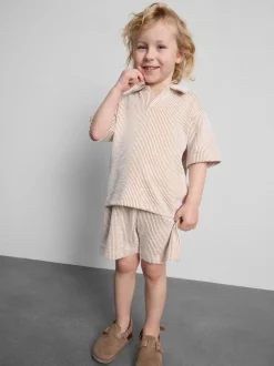 1,5-9 años | Set de camisa a rayas y pantalón corto