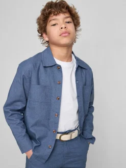 1,5-12 años | Sobrecamisa en mezcla de lino The Edit