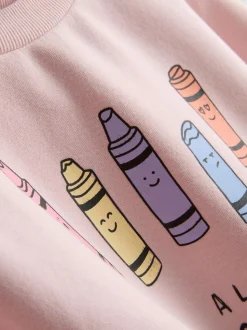 1-9 años | Sudadera estampada con algodón