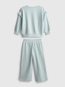 1-9 años | Sudadera y joggers con volantes de canalé