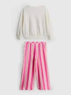 1-9 años | Sudadera y pantalón con textura fruncida