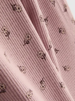 1-9 años | Top con péplum y leggings de canalé