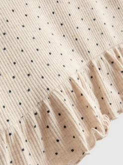1-9 años | Top con péplum y leggings de canalé