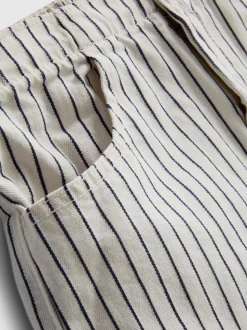 7-15 años | Top vaquero a rayas y pantalones cortos