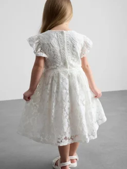 1,5-12 años | Vestido con vuelo de encaje The Edit