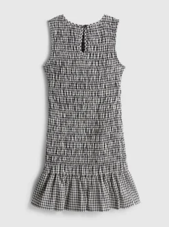 7-15 años | Vestido sin mangas fruncido a cuadros